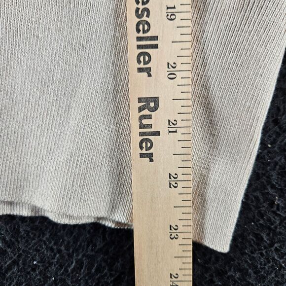 Premise Studio Womens Sweater Beige Size Medium Rayon Blend Pearl Button - Picture 4 of 12
